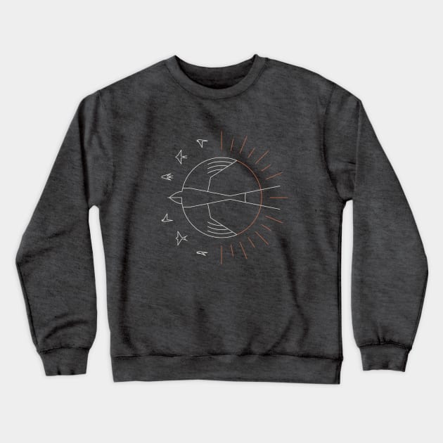 Swallow The Sun Crewneck Sweatshirt by Thepapercrane